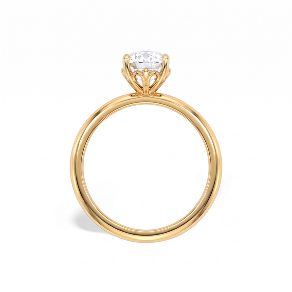 Classic Oval Solitaire Lab Grown Diamond Ring