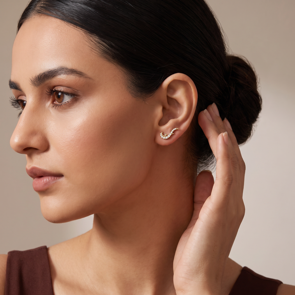 Radiant Flare Lab-Grown Diamond Ear Climbers