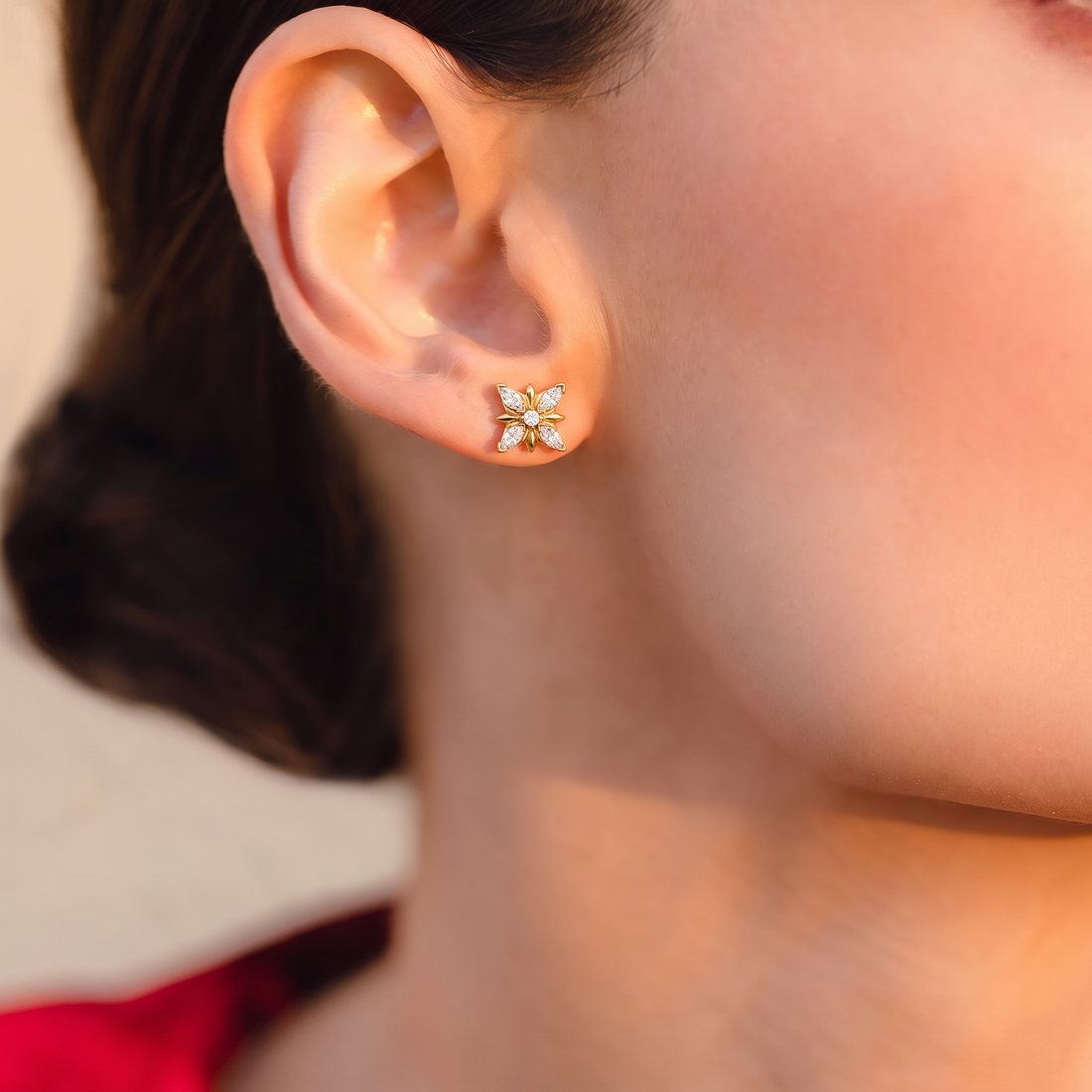 Petal Marquise Radiance Lab-Grown Diamond Stud Earrings