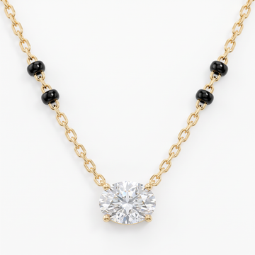 The Lab Grown Diamond Galaxy Oval Mangalsutra