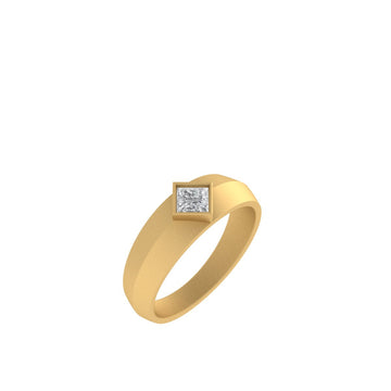 The Diplomat Flush-Set Princess Diamond Band