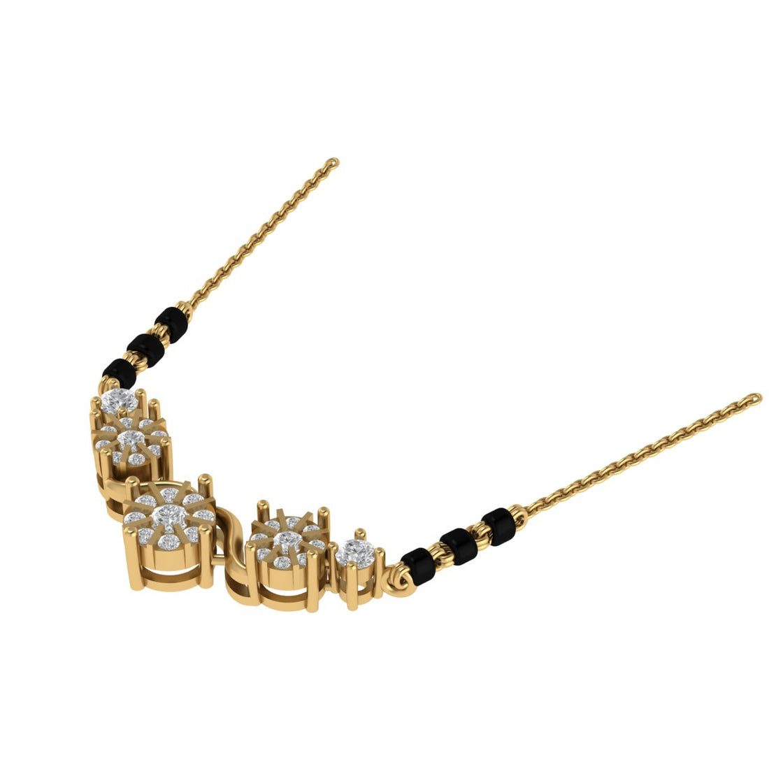 The Sacred Trinity Lab Grown Diamond Lumina Mangalsutra