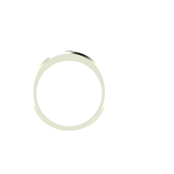 Velocity Flush-Set Signature Ring