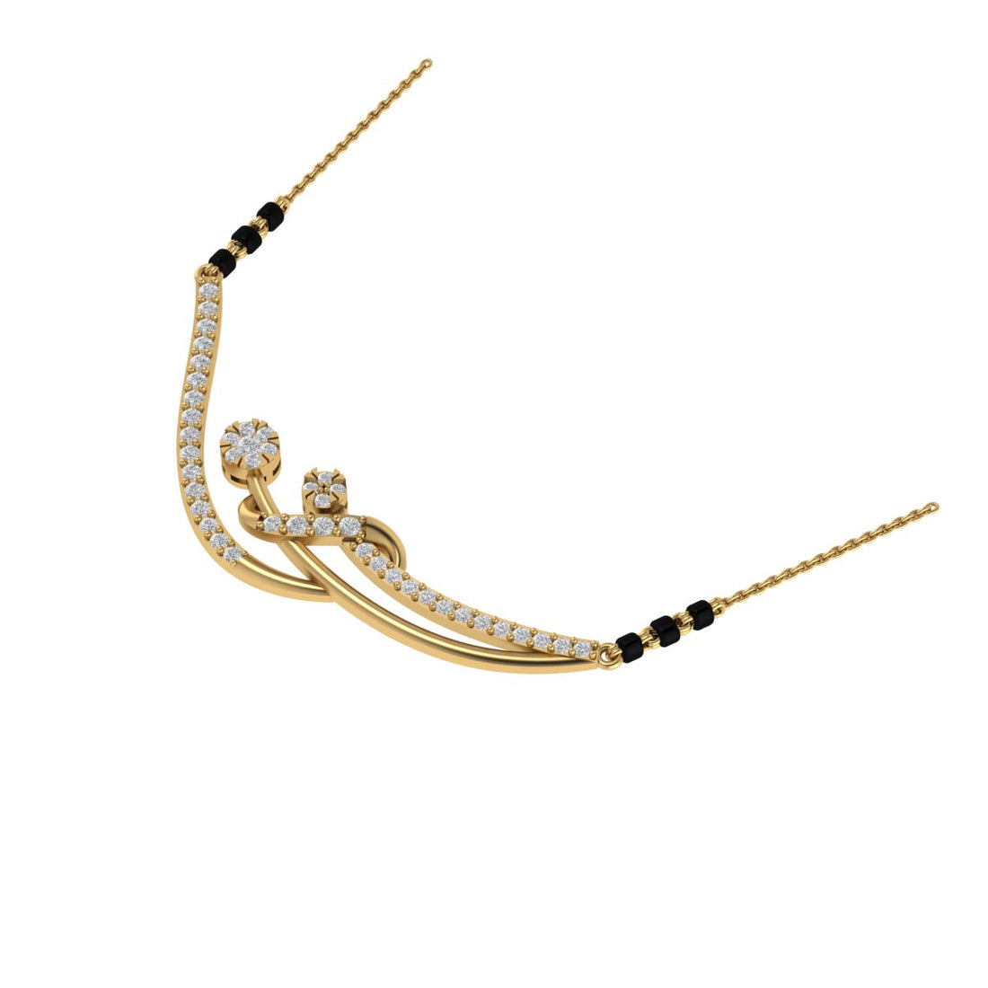 The Lab Grown Diamond Solaris Cascade Mangalsutra