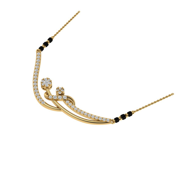 The Lab Grown Diamond Solaris Cascade Mangalsutra