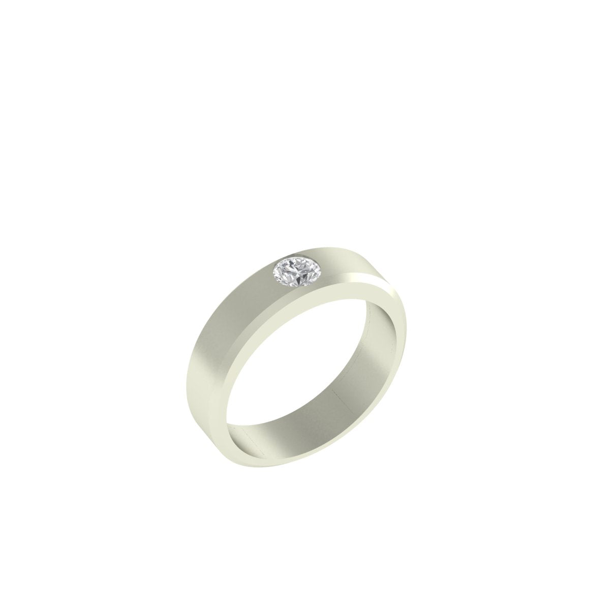 Velocity Flush-Set Signature Ring