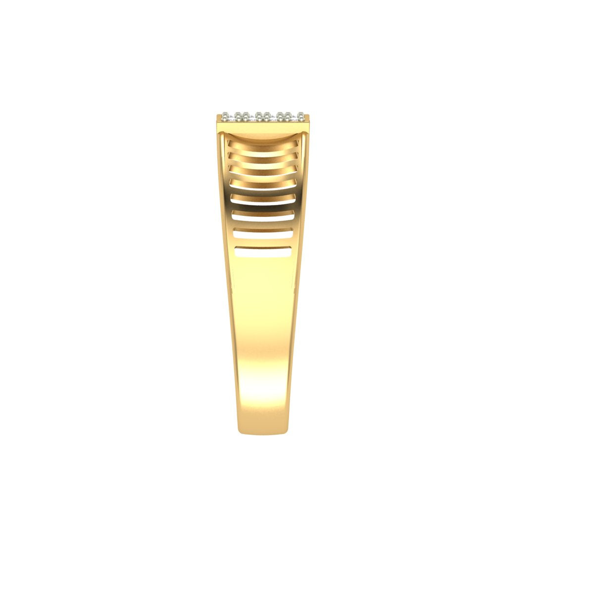 The Lab Grown Diamond Golden Delta Signature Ring