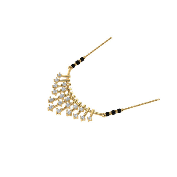 Art-Deco Zenith Lab Grown Diamond Mangalsutra
