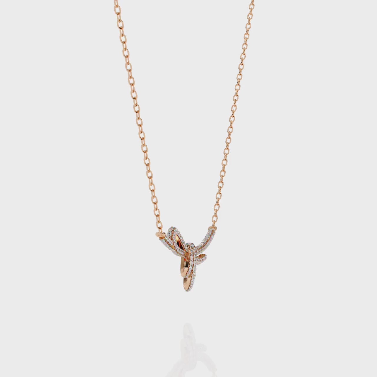 Eternal Bow Diamond Necklace