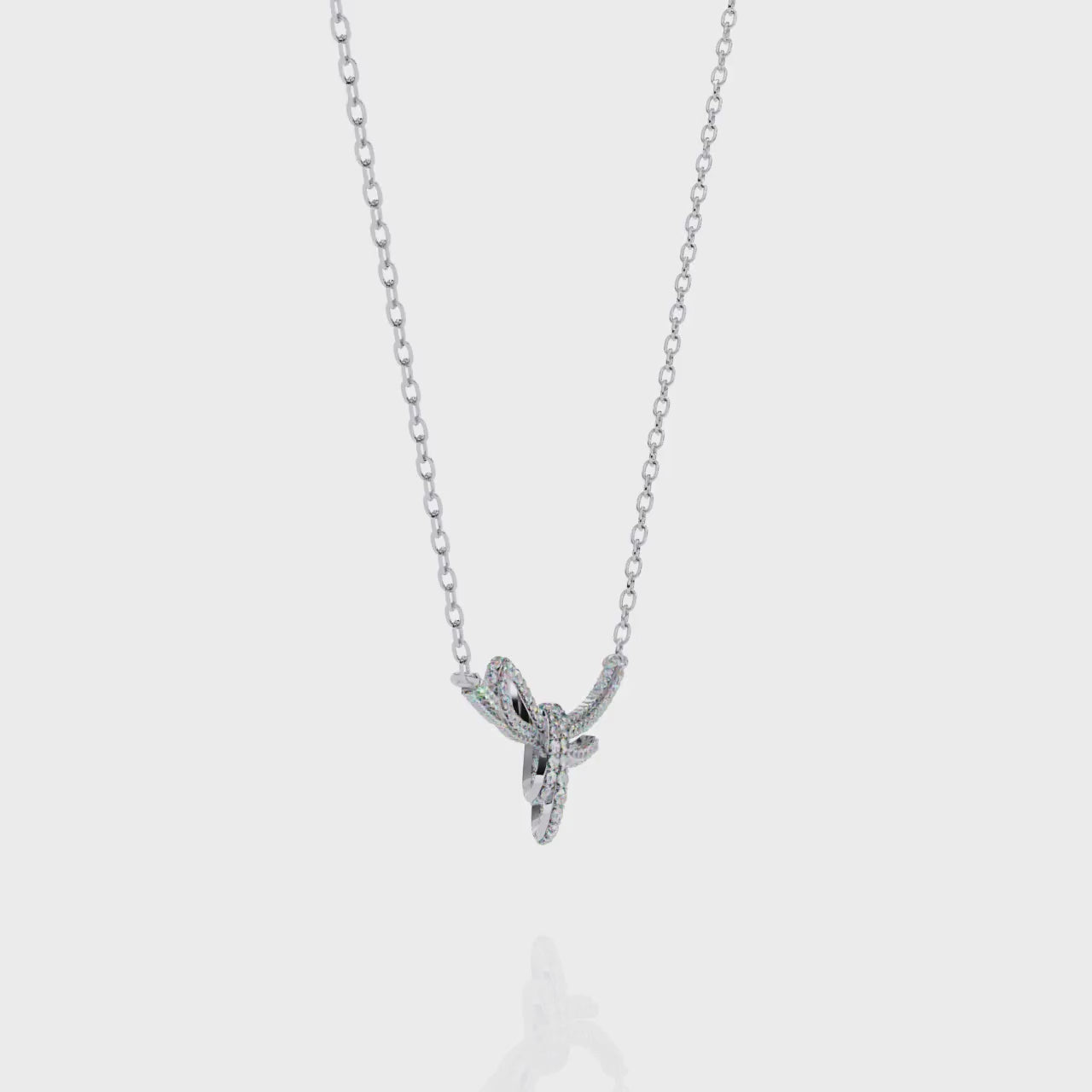 Eternal Bow Diamond Necklace