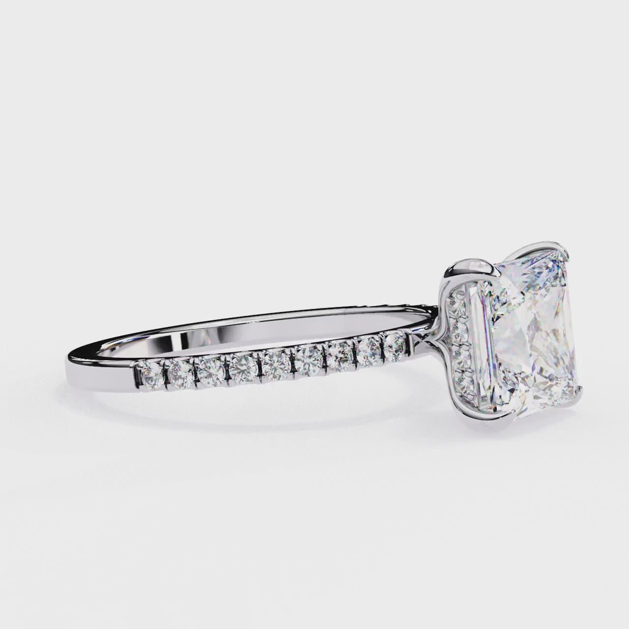 Tacori Princess Cut Solitaire Diamond Engagement Ring