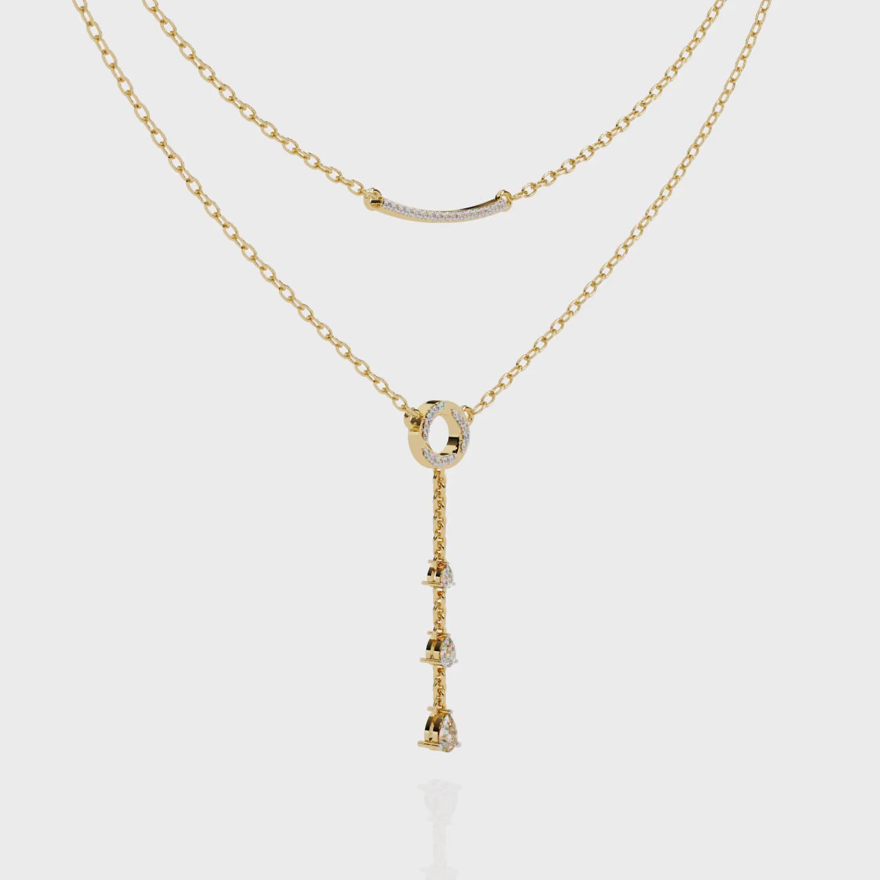Two-Tiered Diamind Grace Necklace