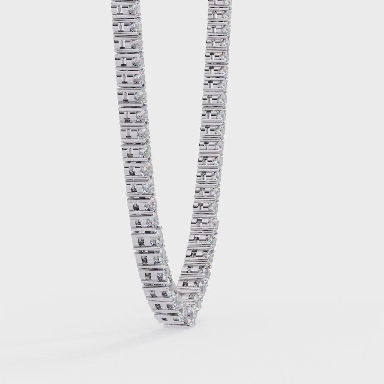 Heirloom Diamond Tennis Necklace