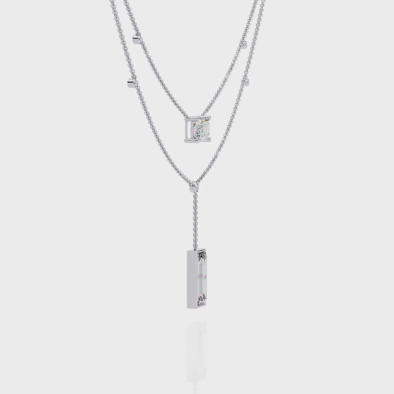 Sophisticated Two-Strand Diamond Necklace