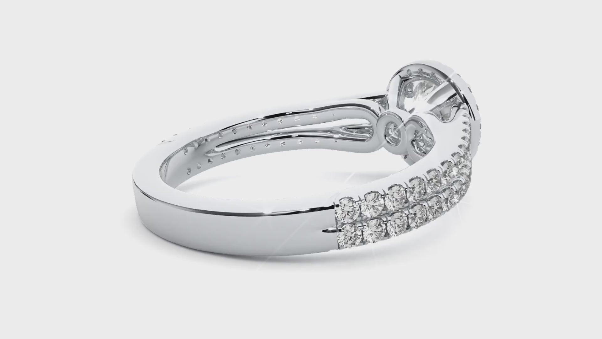 Twinkling Treasure Solitaire Womens Ring