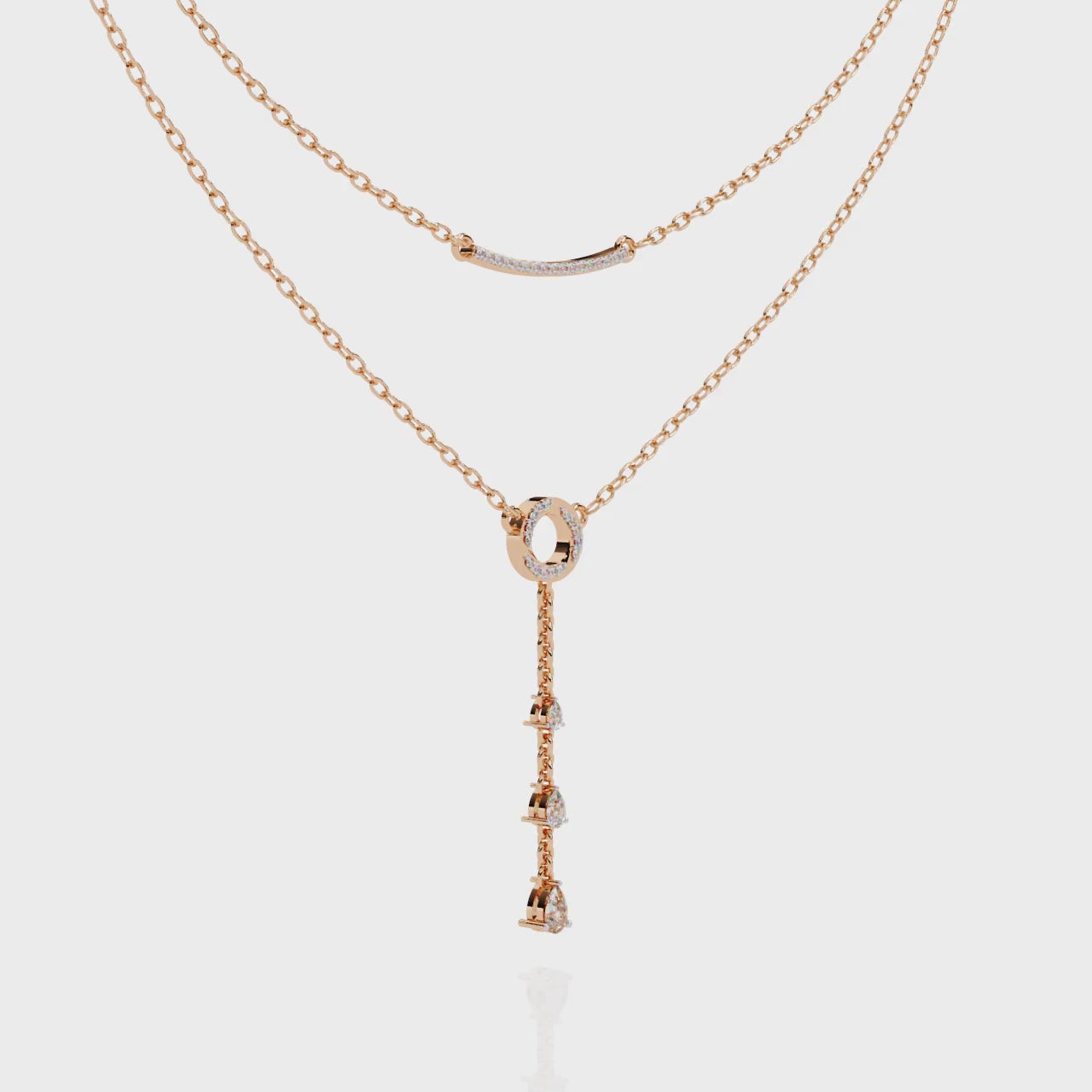 Two-Tiered Diamind Grace Necklace