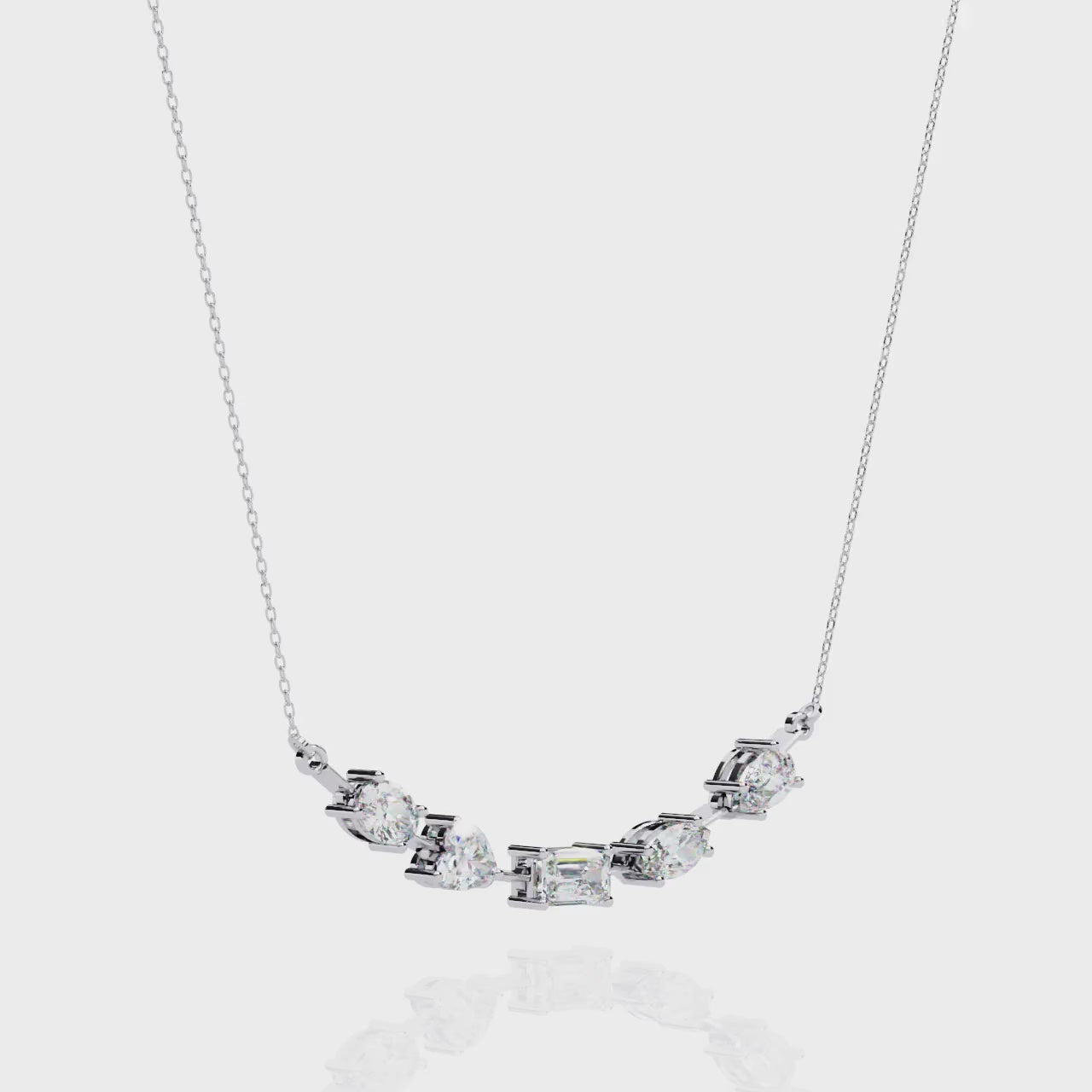 Unique Multi-Diamond  Necklace