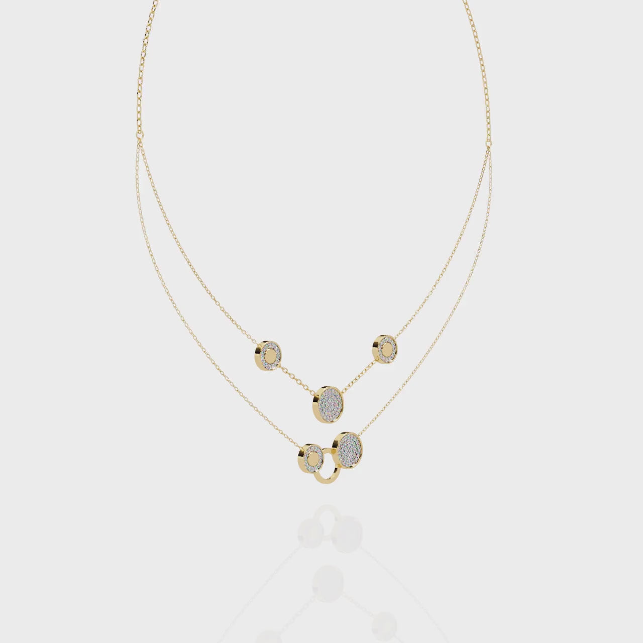 Anek Classic Emerald Diamond Necklace