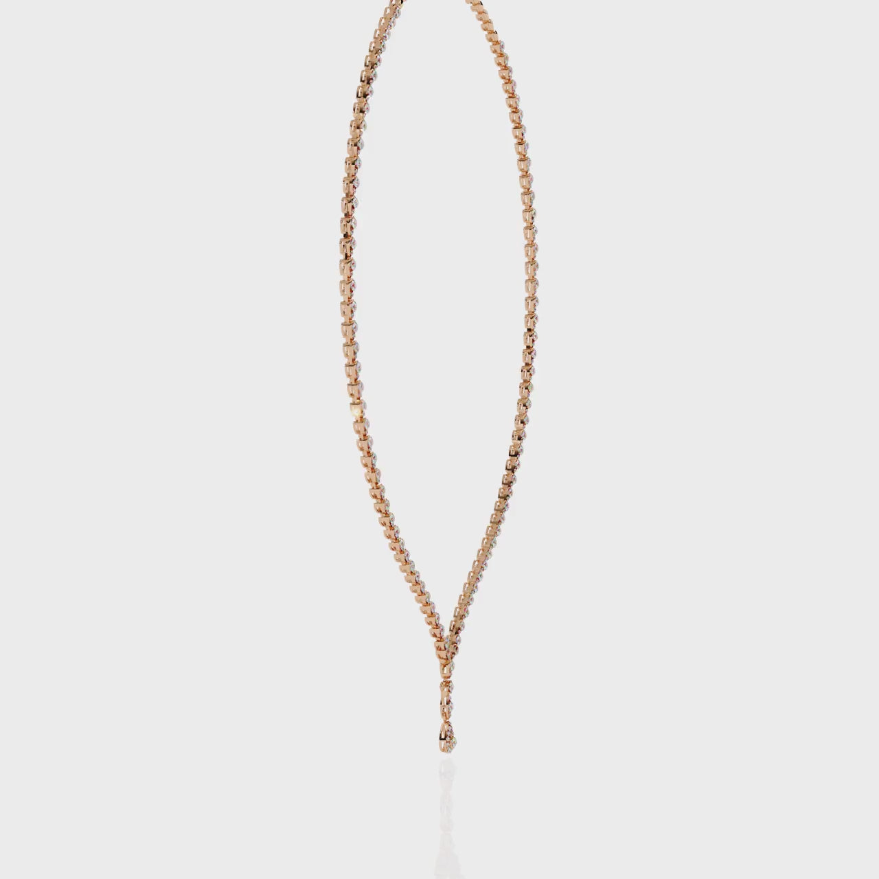 Sophisticated Akoya Pearl and Diamond Drop Necklace