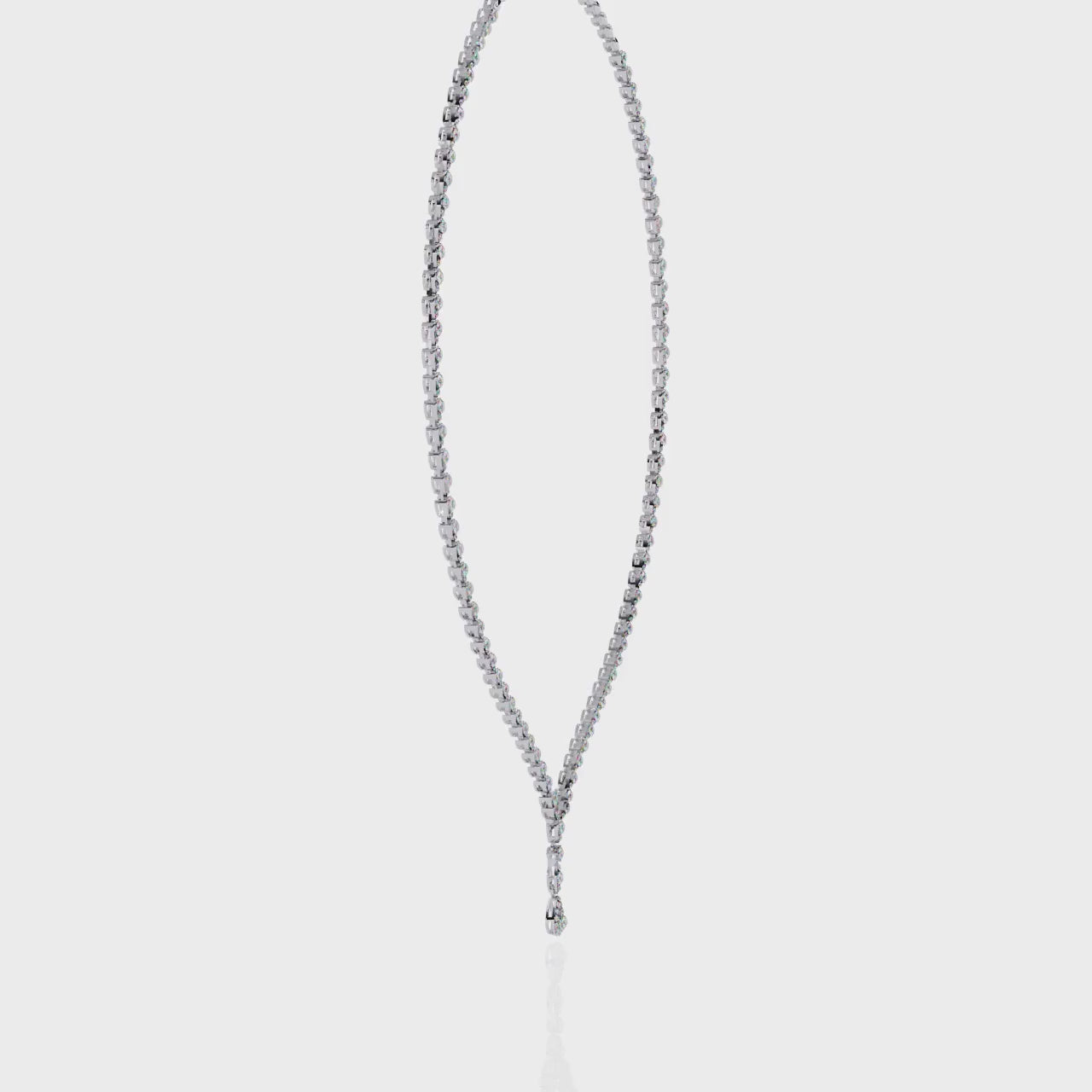Sophisticated Akoya Pearl and Diamond Drop Necklace