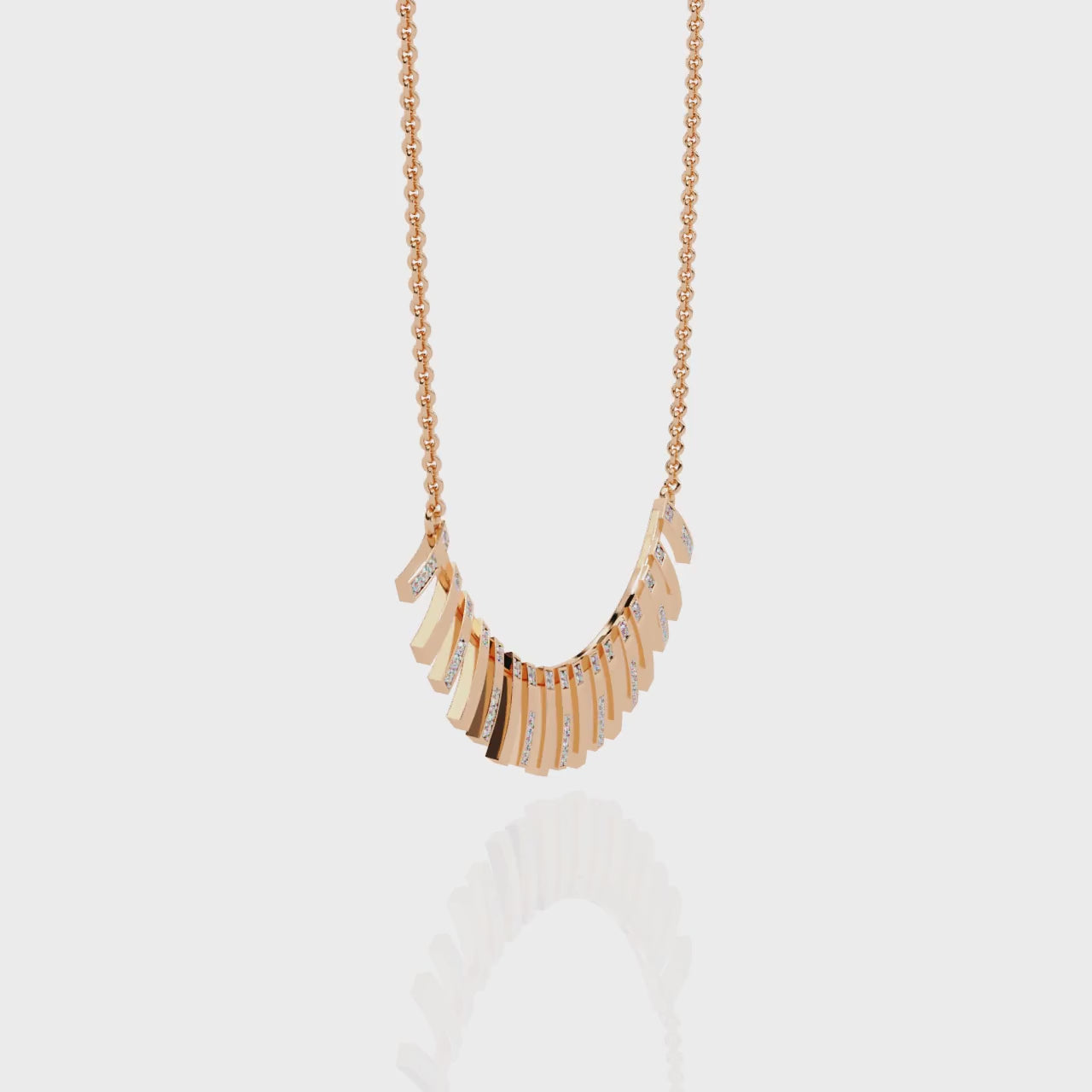 Golden Shimmer Diamond Necklace