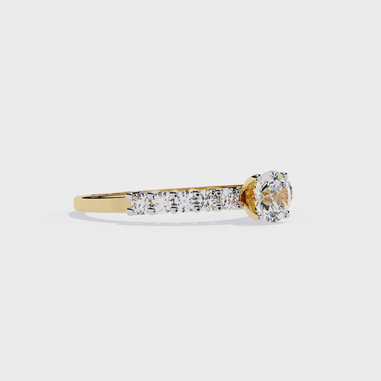 Timeless Diamond Solitaire Engagement Ring