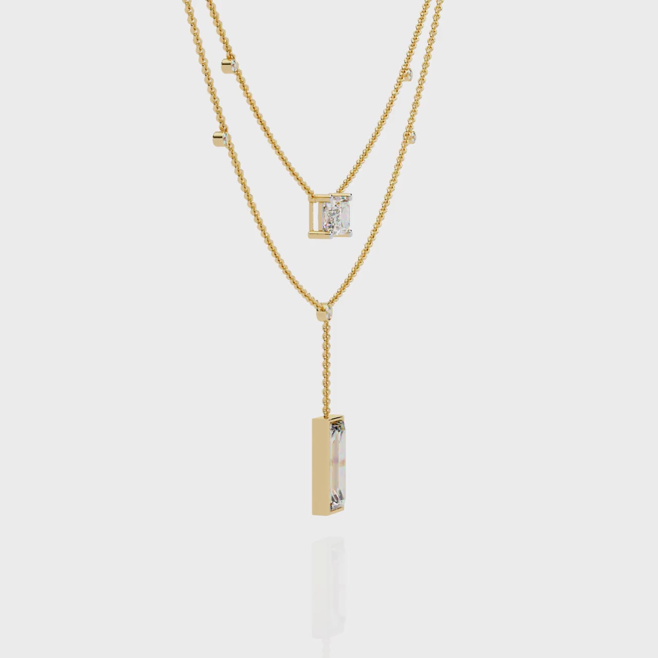 Sophisticated Two-Strand Diamond Necklace