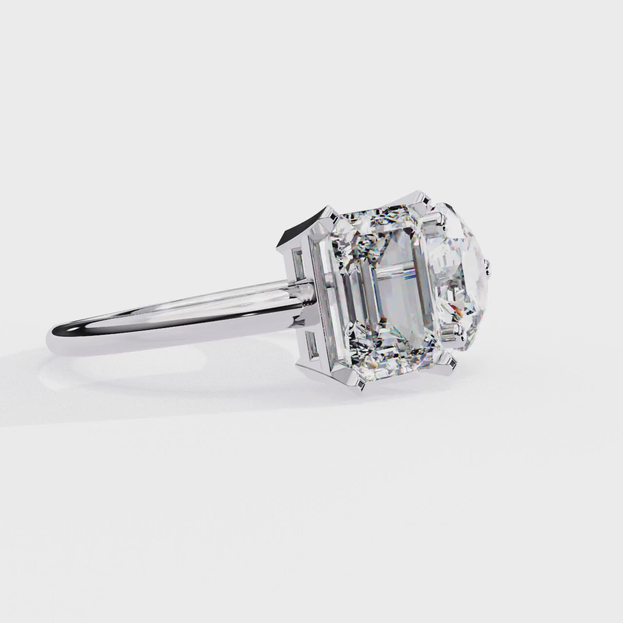 Celestial Duo Engagement Ring