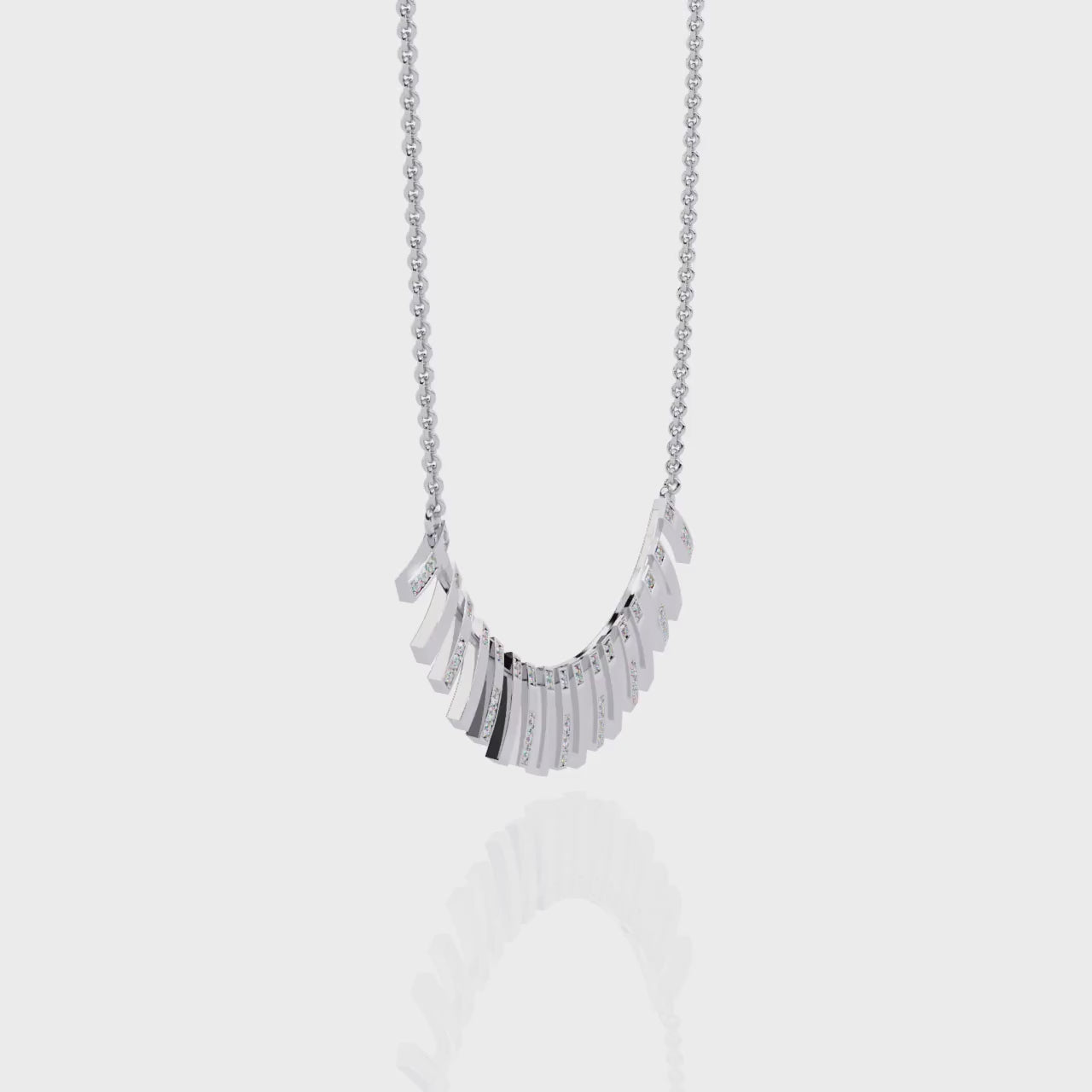 Golden Shimmer Diamond Necklace