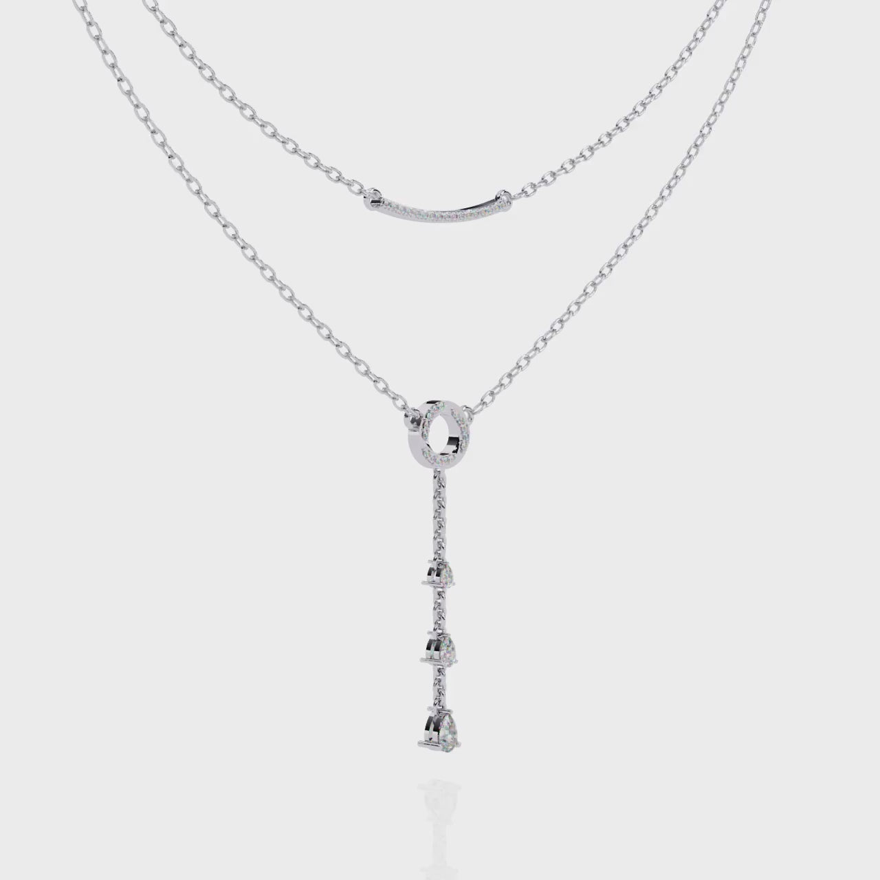 Two-Tiered Diamind Grace Necklace