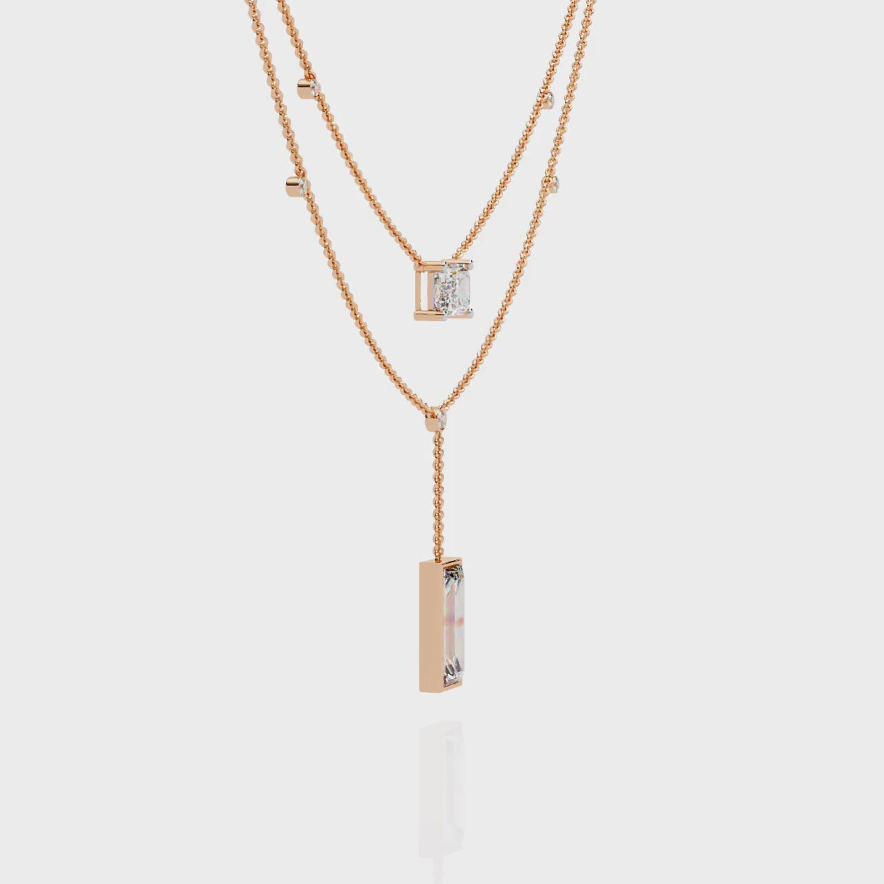 Sophisticated Two-Strand Diamond Necklace