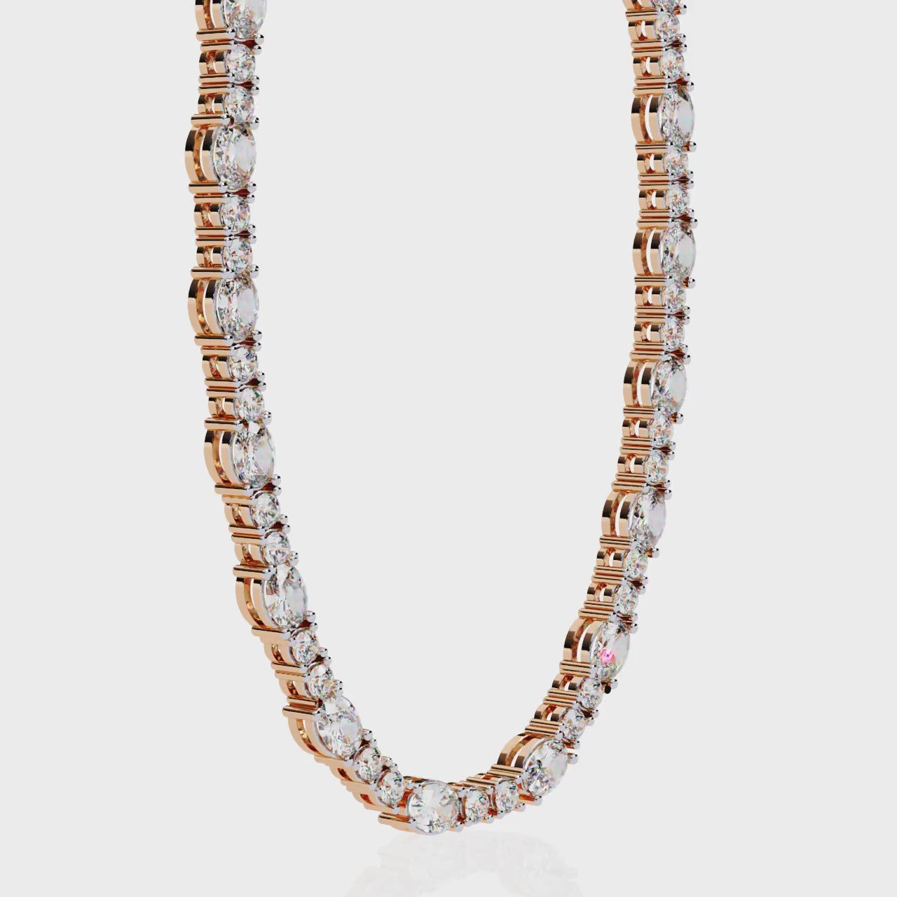 Minimalist Diamond Tennis Necklace