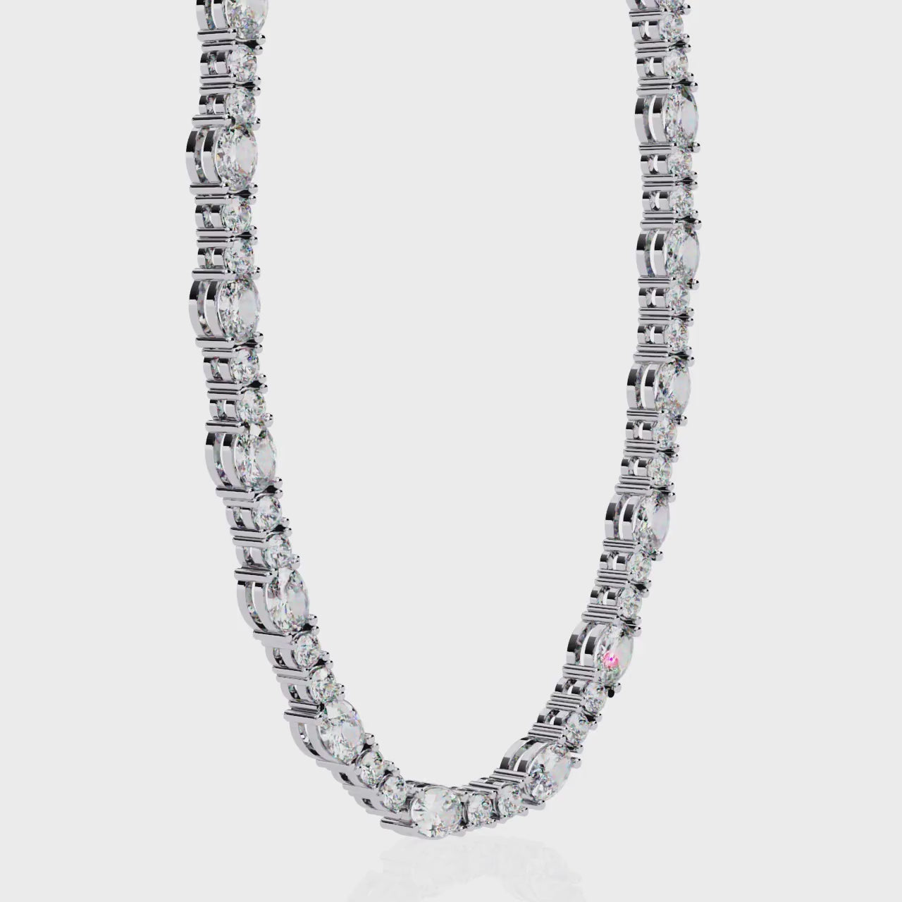 Minimalist Diamond Tennis Necklace