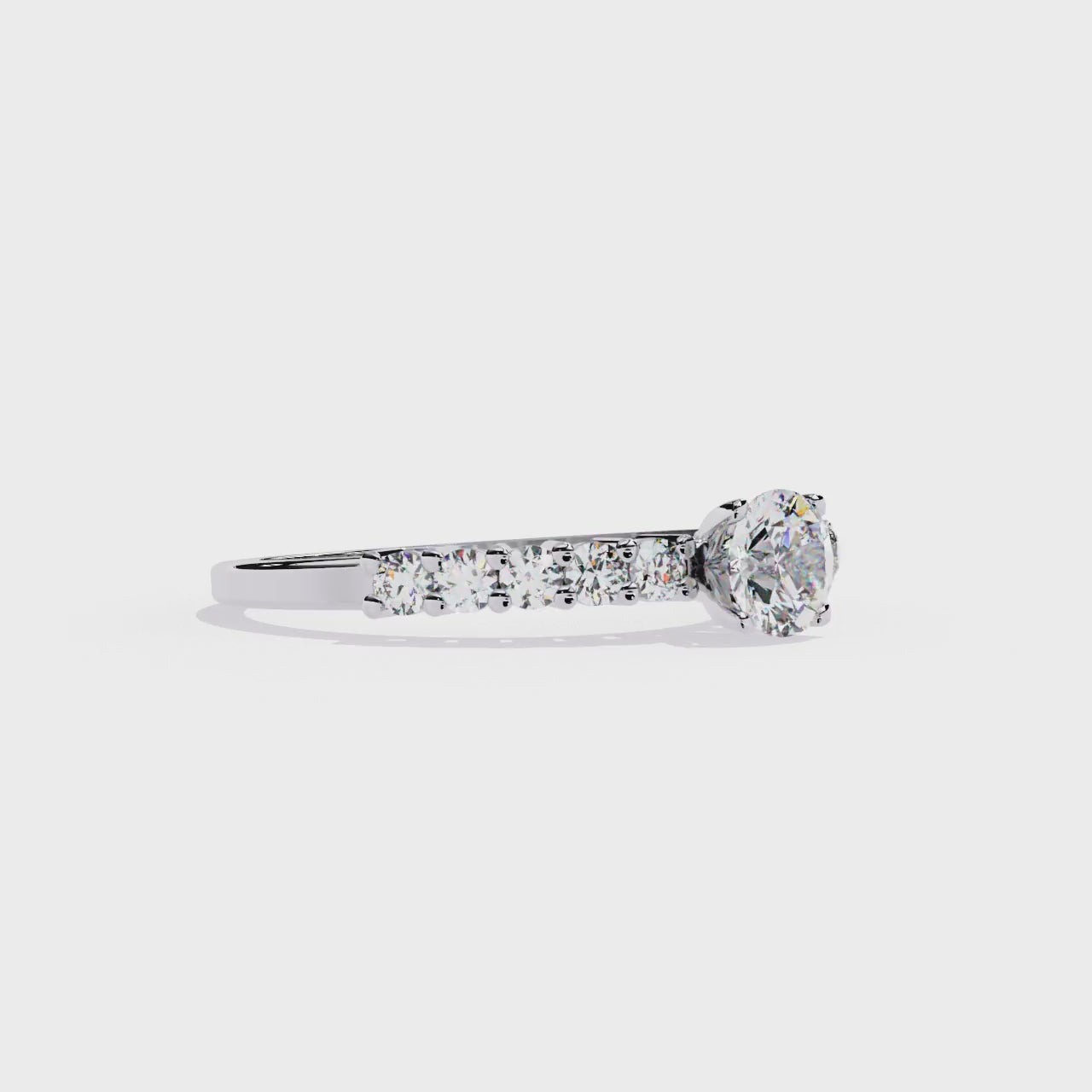 Timeless Diamond Solitaire Engagement Ring