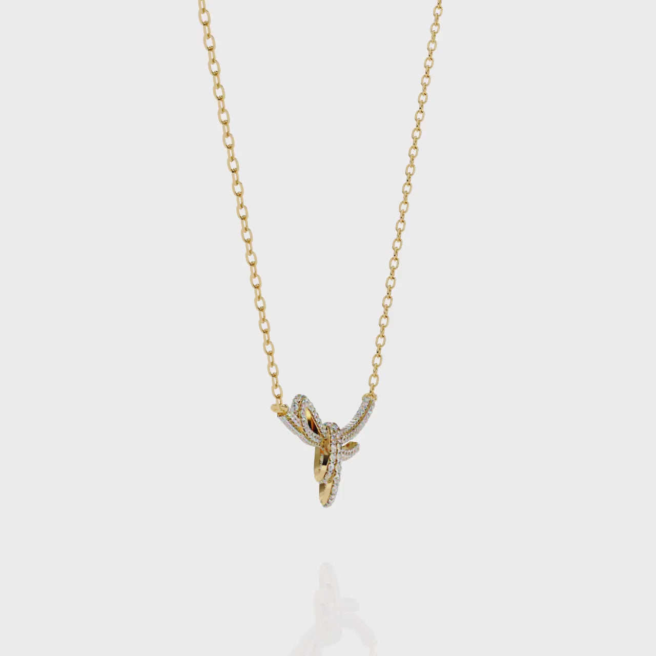 Eternal Bow Diamond Necklace