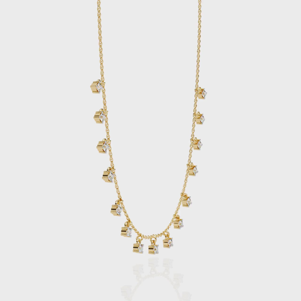 Plima Diamond Drop Necklace