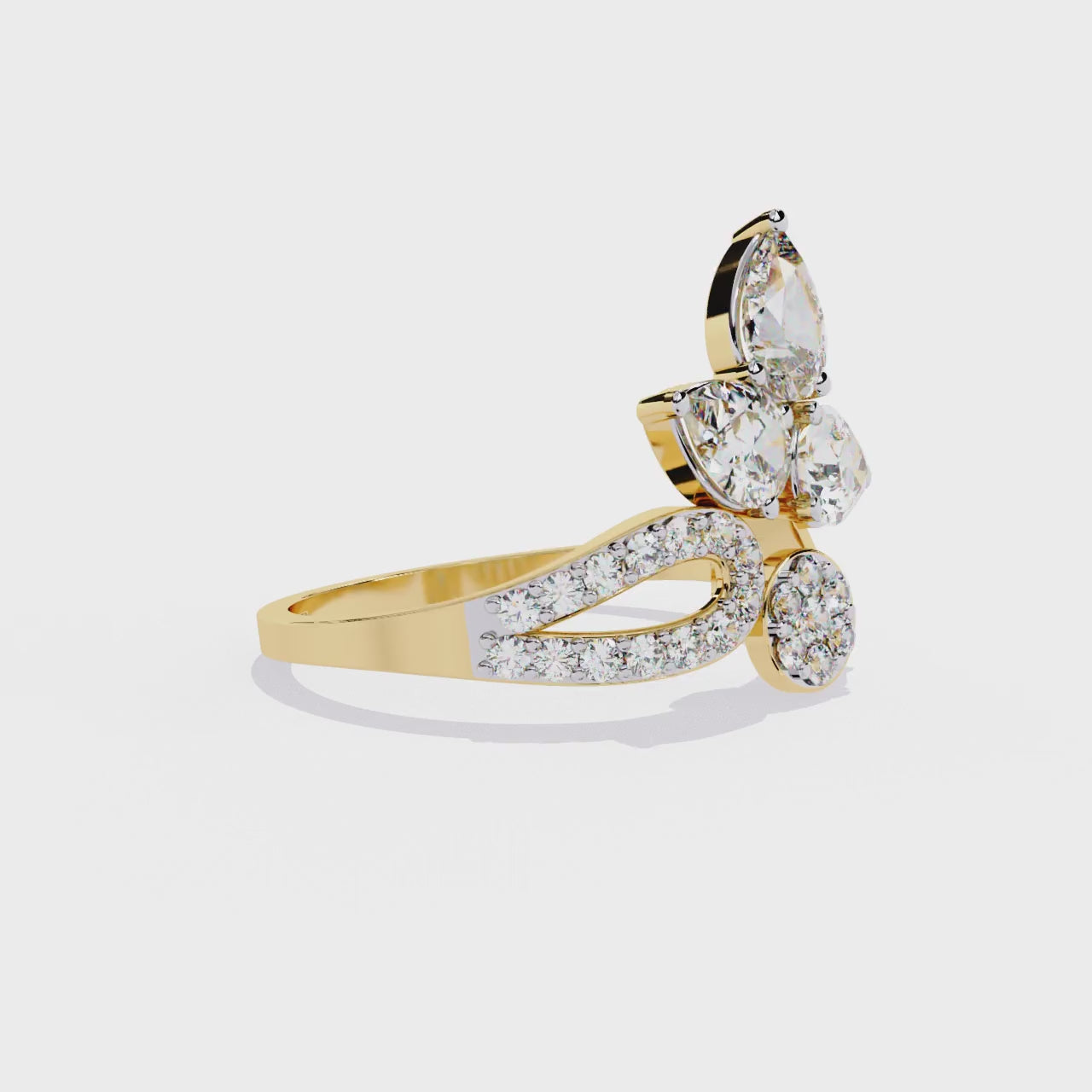 Nature-Inspired Diamond Ring