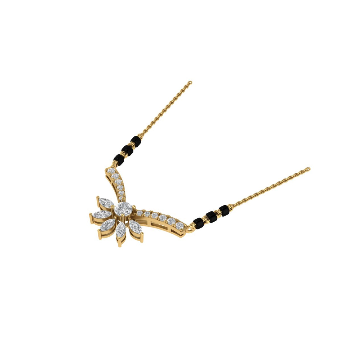 The Empress Lab Grown Diamond Fanfare Mangalsutra